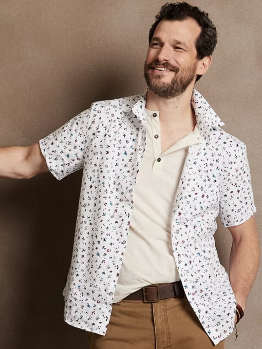 NWT Banana Republic Slim Made with Organically Grown Cotton Shirt, Size XXL TALL